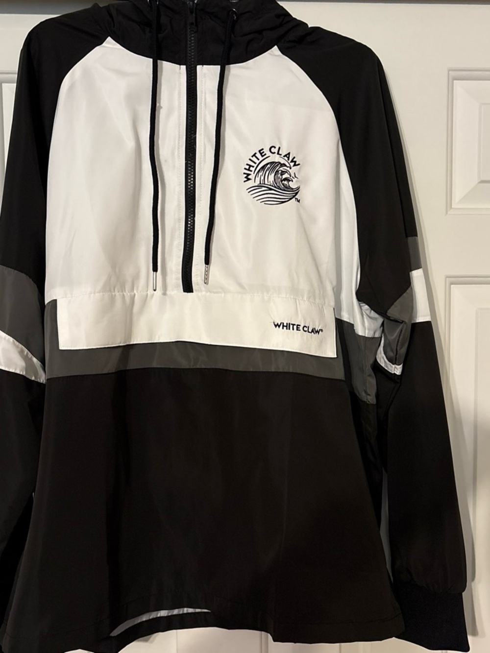 White Claw Black & White Windbreaker Jacket